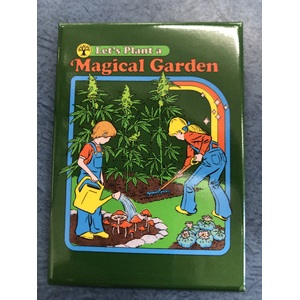 Let's Plant A Magical Garden - Weed - Steven Rhodes - Funny Fridge Magnet