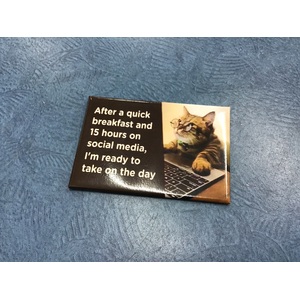 After A Quick Breakfast  - Funny Fridge Magnet