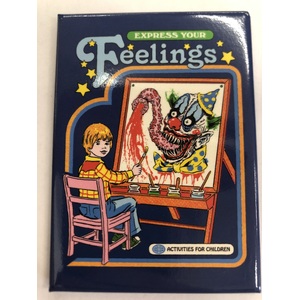 Express Your Feelings - Funny Fridge Magnet - Steven Rhodes Retro Humour