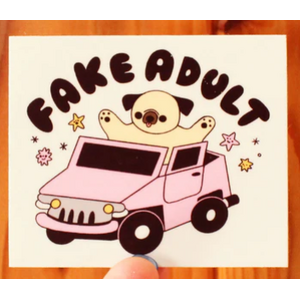Fake Adult - Vinyl Sticker - Tender Ghost