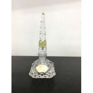 VINTAGE Bohemia Crystal Perfume Bottle - Diamond Cut - Original Labels