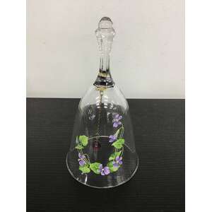 VINTAGE Crystal Bell - Purple Violet Motif