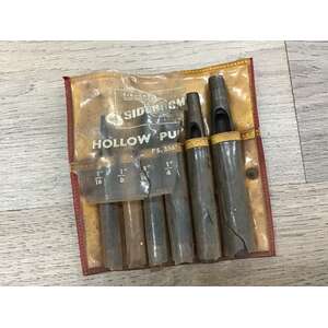 VINTAGE Siddons Sidchrome Hollow Punch Set 3561 - Missing 1/8"
