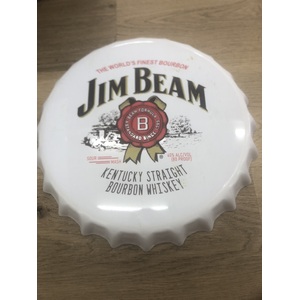 Jim Beam Bottle Cap 3D - Tin Sign