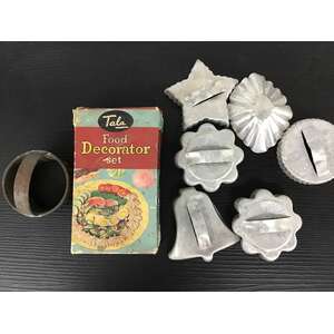 VINTAGE Tala Food Decorator Set & Cookie Cutters