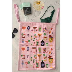 Travel Laundry Bag - Cheers! Cocktail Design