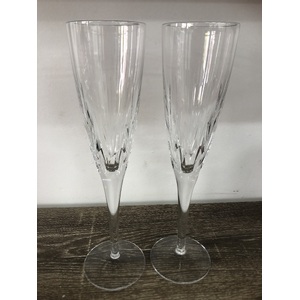 Waterford Marquis Omega Crystal Champagne Flutes x 4