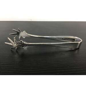 VINTAGE Silver Plate Chicken Feet Sugar Tongs Nips - Van Riebeeck Plate 