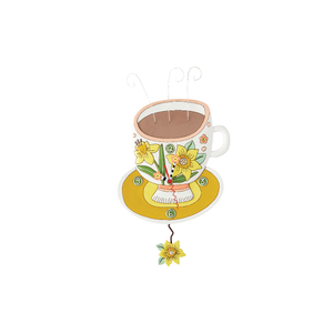 Cuppa Joy Clock - Pendulum Clock - Michelle Allen Designs