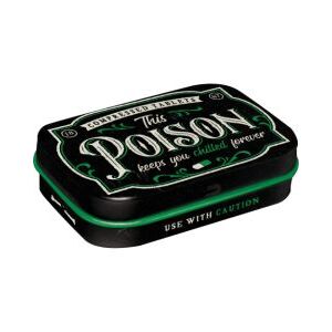 Poison Retro Mint Tin | Sugar Free Mints | Nostalgic Art