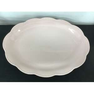 VINTAGE J&G Meakin Rosa Oval Serving Plate - Pink