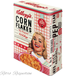 Cereal Storage Tin - Kellogg's Corn Flakes Girl - 4L - Nostalgic Art 