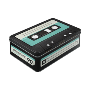 Retro Cassette Tape Storage Tin - 2.5L - Nostalgic Art 