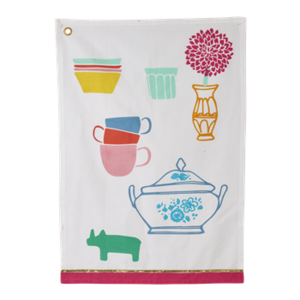 Retro Kitchen Tea Towel - Rice DK - Charlotte's Cupboard