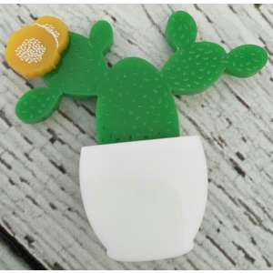 Prickly Pear Cactus Brooch - Finest Imaginary - Acrylic [Colour: Yellow]