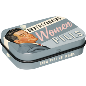 Retro Mint Tin - Understanding Women Pills - Blue - Sugar Free Mints