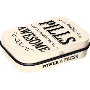 Retro Mint Tin - These Pills Are Making Me Awesome - Sugar Free Mints - Pinup