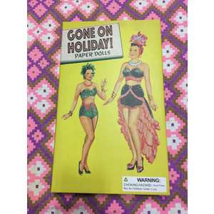 VINTAGE Style Paper Doll Set - Gone On Holiday - 1950's