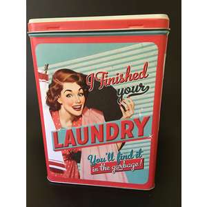 Laundry Storage Tin - I Did Your Laundry It's in the Bin - 3L - Nostalgic Art 
