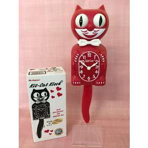 Kit-Cat Klock - Scarlet - Rockabilly Cat Clock