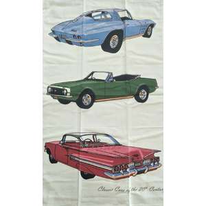 Classic Chevrolet Cars - Cotton Kitchen Tea Towel