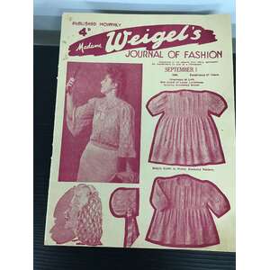 VINTAGE 1945 Madame Weigel's Journal of Fashion