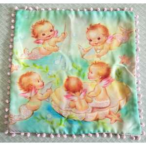 Baby Mermaids Cushion Cover | Pom Pom | Vintage Style