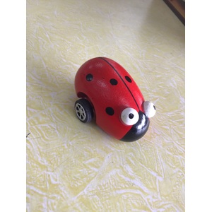 Wooden Ladybird Pullback Racer Toy | Lady Bug