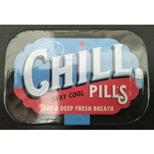 Retro Mint Tin - Chill Pills - Sugar Free Mints - Pinup