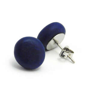 Polymer Stud Earrings - Basic Range - Navy Blue - On A Whim Designs