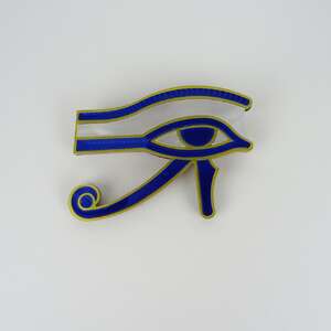 Eye of Horus Brooch Sapphire Blue - MissJ Designs - Egyptian Collection