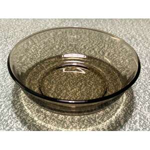 RETRO France Smoked Brown Glass Bowl - 14.4 cm