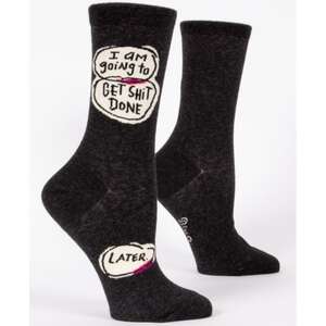 I Am Going To Get S@#t Done..... Later - Funny Men's Crew Socks
