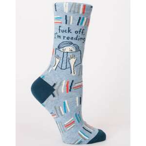 F#@k Off I'm Reading - Women's Socks - Blue Q