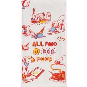 All Food Is Dog Food - Tea Towel - Blue Q