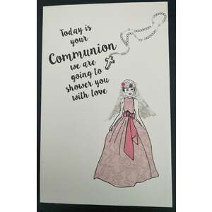 Communion Card - Girl - Louella Australia
