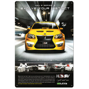 E Series 3 Holden HSV - Retro Tin Sign - 20 x 30 cm