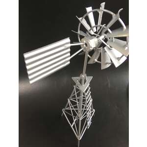 Decorative Windmill - 30 cm - Australian Classic - Silver Finish