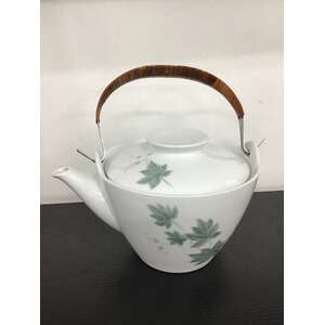 VINTAGE Noritake Wild Ivy Teapot w Bamboo Handle 