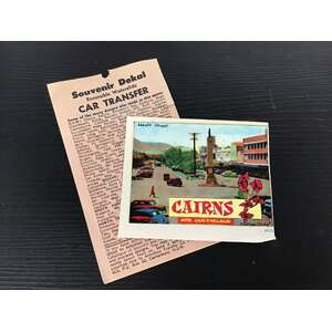 VINTAGE Souvenir Car Sticker Decal - Abbott Street Cairns QLD