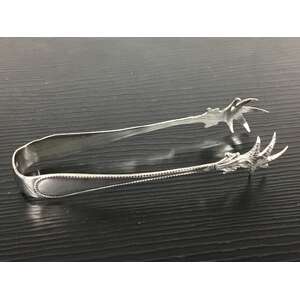 ANTIQUE Edwardian Sterling Silver Claw Feet Sugar Tongs - 1904 William Devonport 