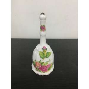 VINTAGE Porcelain Rose Bell 