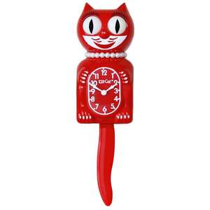 Lady Kit-Cat Klock - Scarlet - Rockabilly Cat Clock