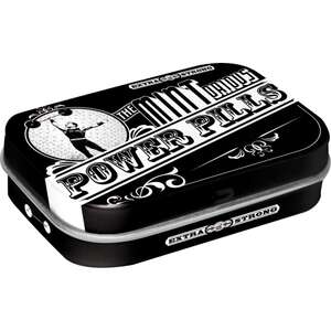 Retro Mint Tin - Power Pills - Sugar Free Mints - Pinup