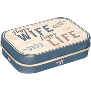 Retro Mint Tin - Happy Wife Happy Life - Sugar Free Mints - Pinup