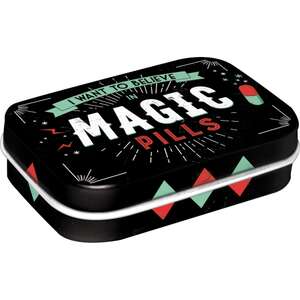 Retro Mint Tin - Magic Pills - Sugar Free Mints