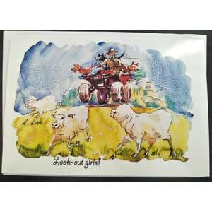 Greeting's Card - Australian Outback - Sheep Farm