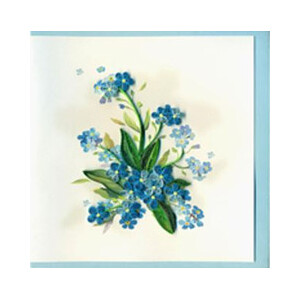 Forget-Me-Nots Floral Card - Quilling