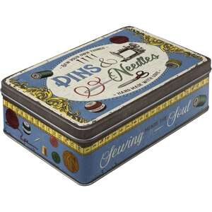 Pins & Needles Sewing Storage Tin - 2.5L - Nostalgic Art
