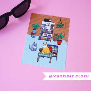 Cats Living Room - Microfibre Cloth - Able And Game
